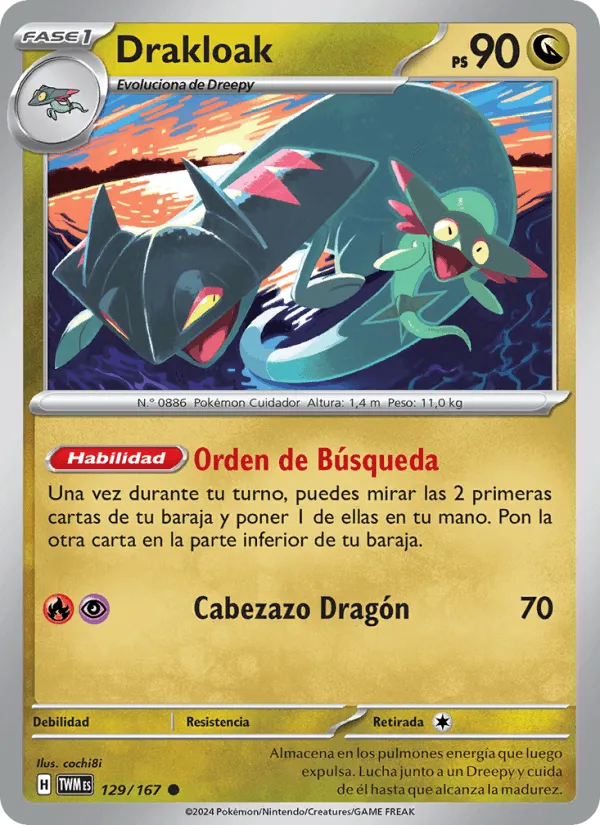 Drakloak · Mascarada Crepuscular 129/167