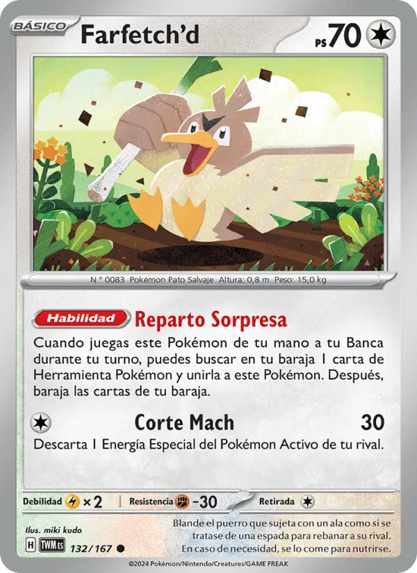 Farfetch'd · Mascarada Crepuscular 132/167