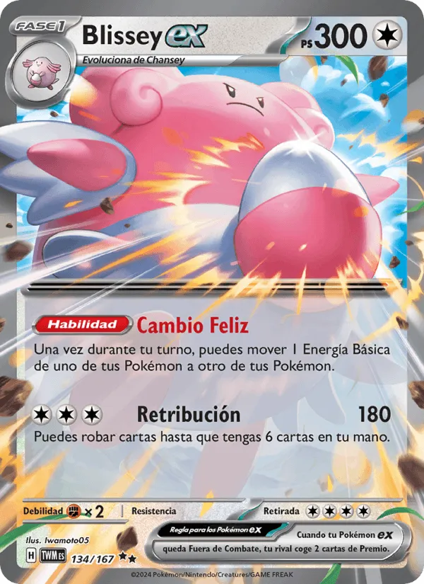 Blissey ex · Mascarada Crepuscular 134/167