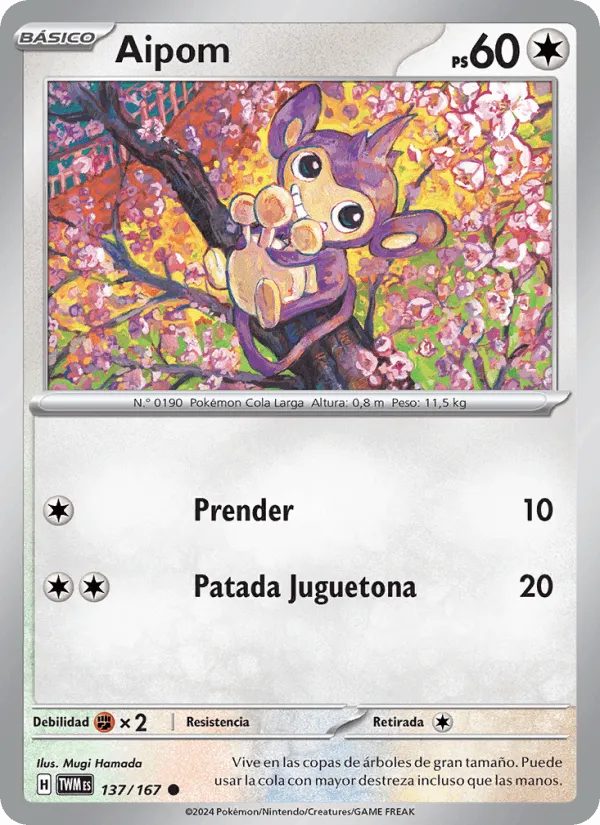 Aipom · Mascarada Crepuscular 137/167