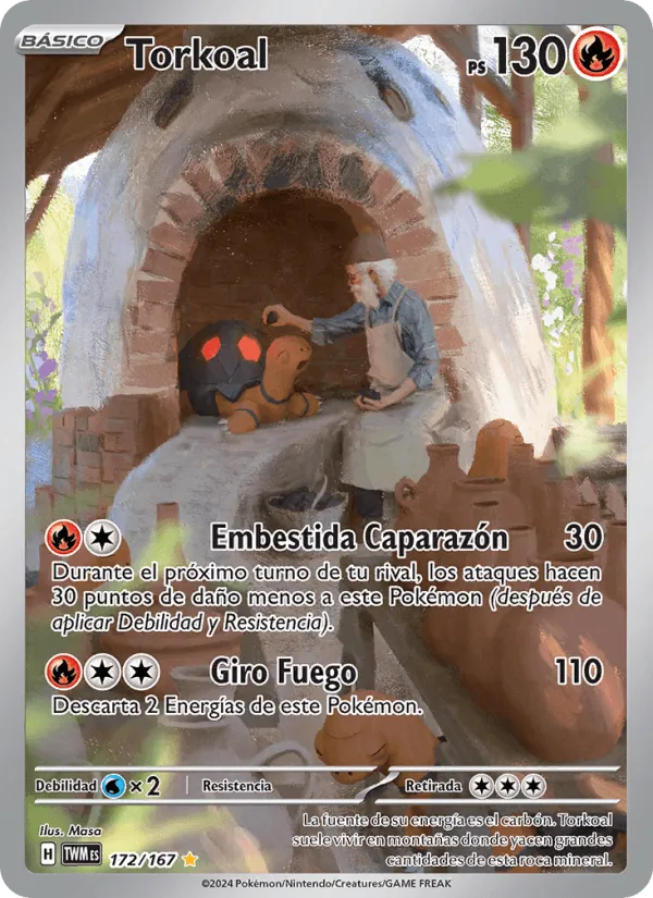 Torkoal · Mascarada Crepuscular 172/167