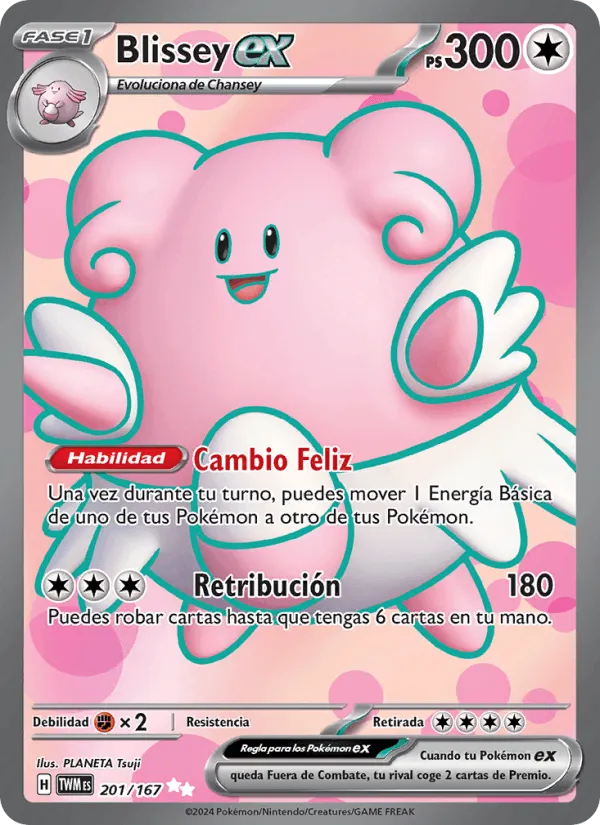 Blissey ex · Mascarada Crepuscular 201/167