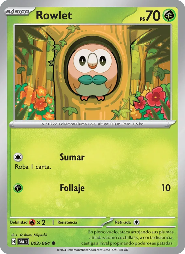 Rowlet · Fabula Sombría 003/64