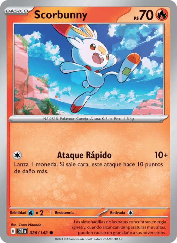 Scorbunny · Corona Astral 026/142
