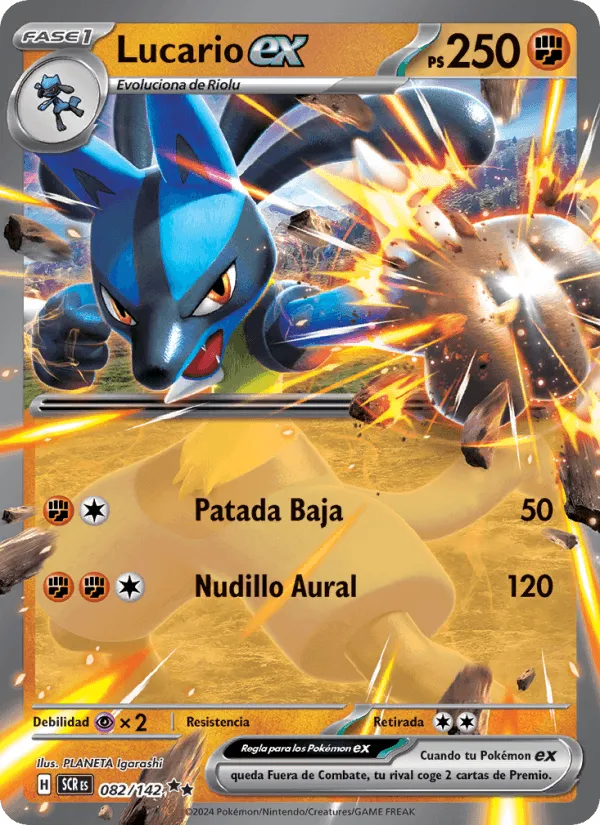 Lucario ex · Corona Astral 082/142