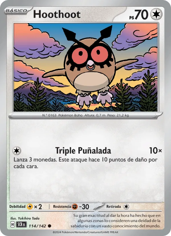 Hoothoot · Corona Astral 114/142