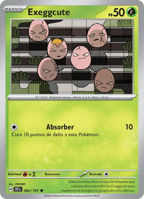 Exeggcute · Chispas Fulgurantes 002/191