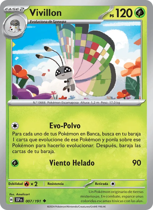 Vivillon · Chispas Fulgurantes 007/191