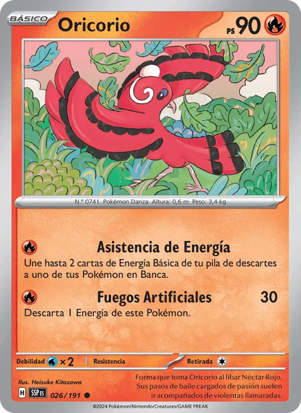 Oricorio · Chispas Fulgurantes 026/191
