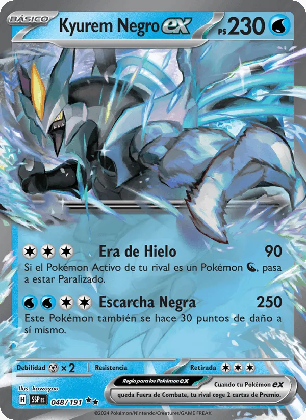 Kyurem Negro ex · Chispas Fulgurantes 048/191