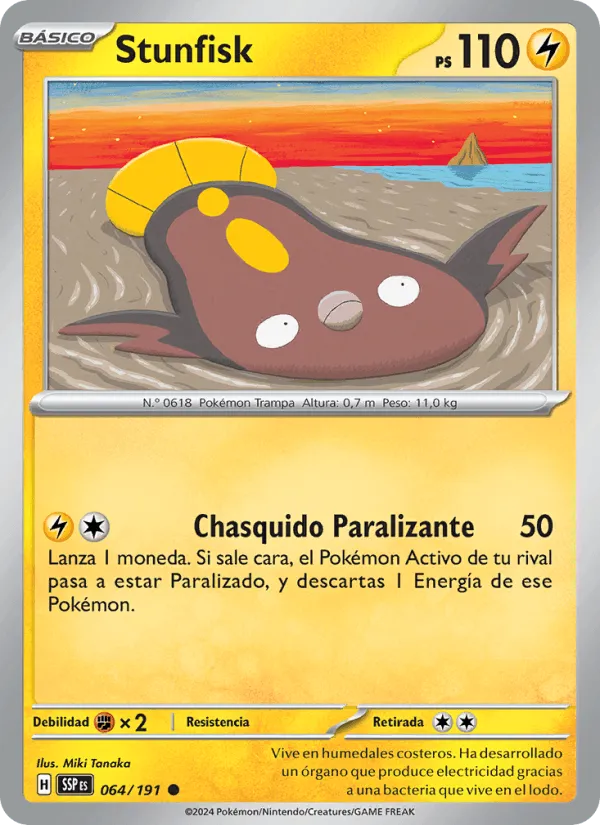 Stunfisk · Chispas Fulgurantes 064/191