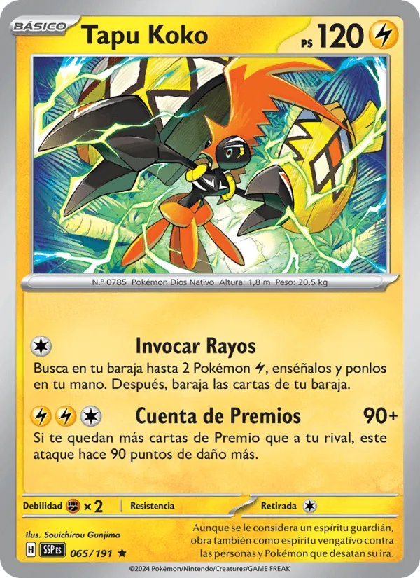 Tapu Koko · Chispas Fulgurantes 065/191