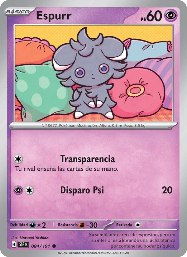 Espurr · Chispas Fulgurantes 084/191