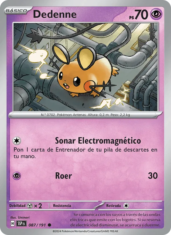Dedenne · Chispas Fulgurantes 087/191