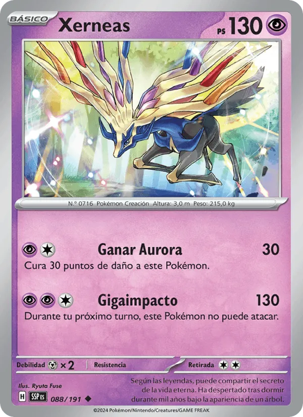 Xerneas · Chispas Fulgurantes 088/191