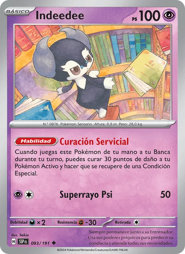 Indeedee · Chispas Fulgurantes 093/191