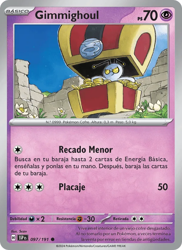 Gimmighoul · Chispas Fulgurantes 097/191