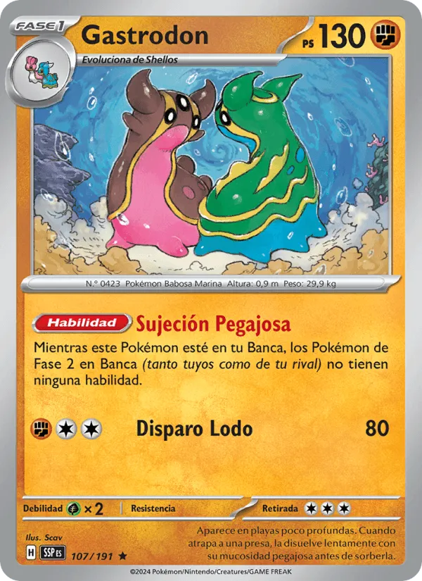 Gastrodon · Chispas Fulgurantes 107/191