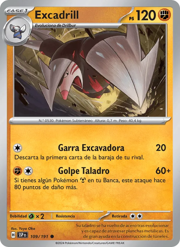 Excadrill · Chispas Fulgurantes 109/191