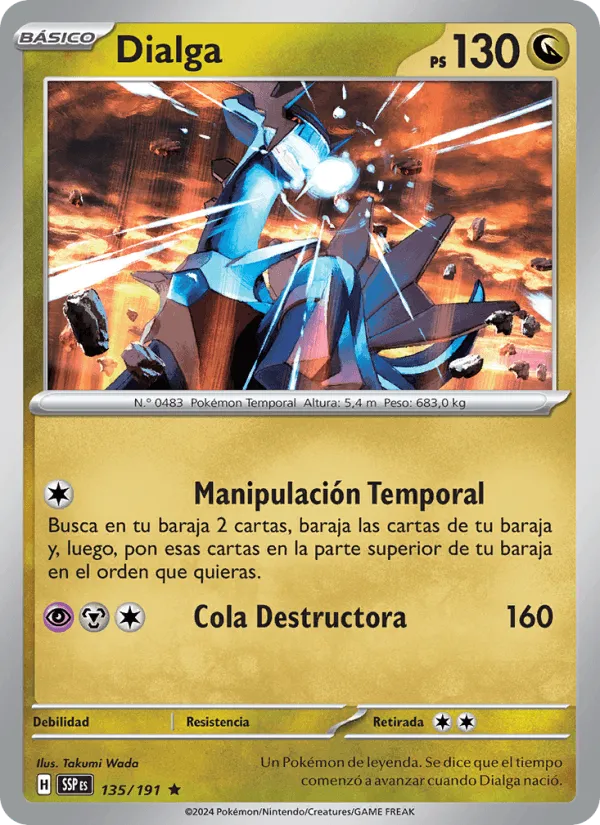 Dialga · Chispas Fulgurantes 135/191