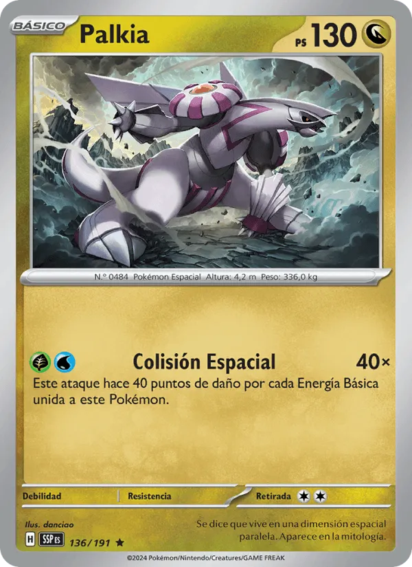 Palkia · Chispas Fulgurantes 136/191