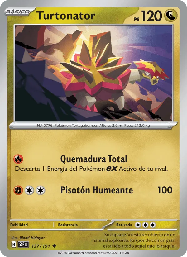 Turtonator · Chispas Fulgurantes 137/191