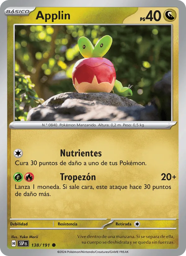 Applin · Chispas Fulgurantes 138/191