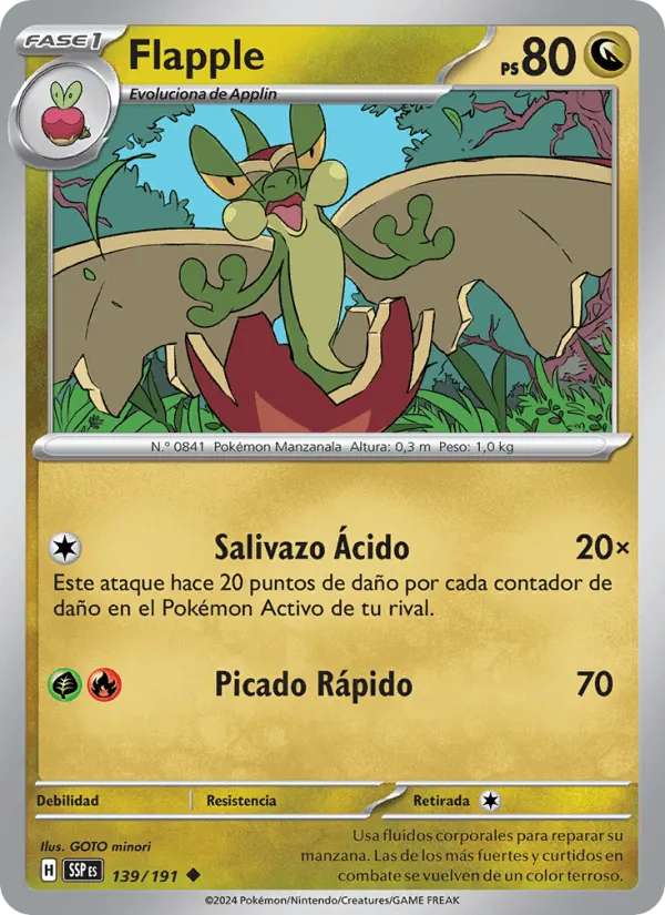 Flapple · Chispas Fulgurantes 139/191