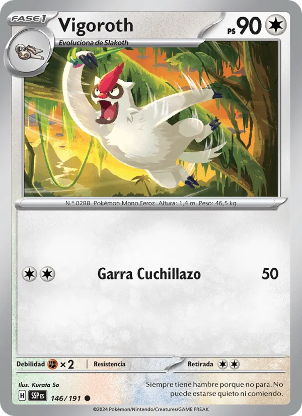 Vigoroth · Chispas Fulgurantes 146/191