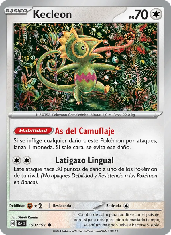 Kecleon · Chispas Fulgurantes 150/191
