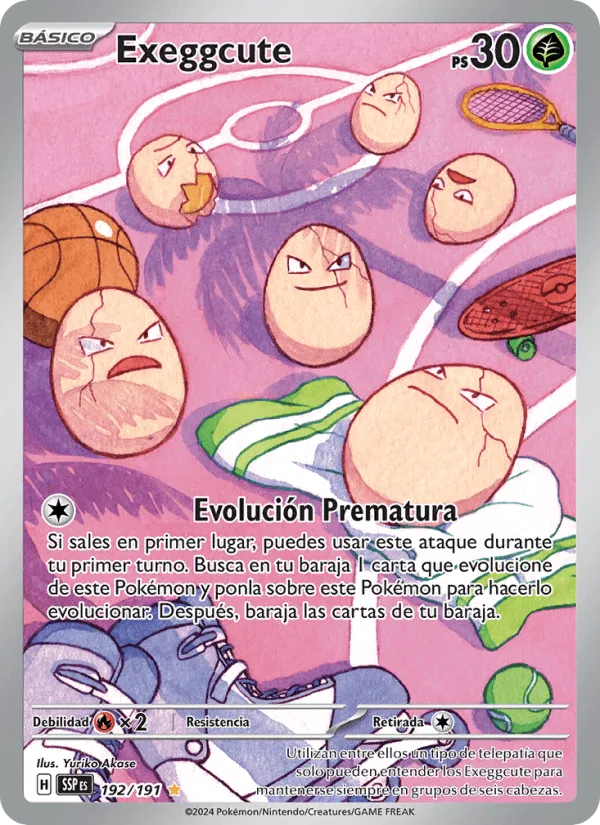 Exeggcute · Chispas Fulgurantes 192/191