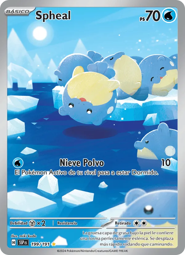 Spheal · Chispas Fulgurantes 199/191