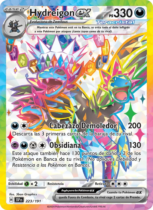 Hydreigon ex · Chispas Fulgurantes 223/191