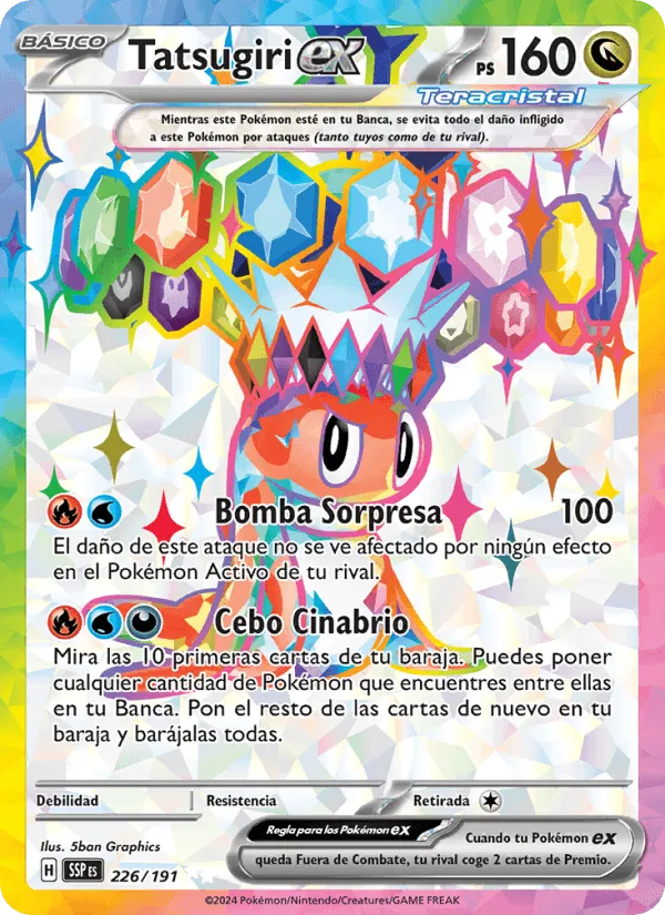 Tatsugiri ex · Chispas Fulgurantes 226/191