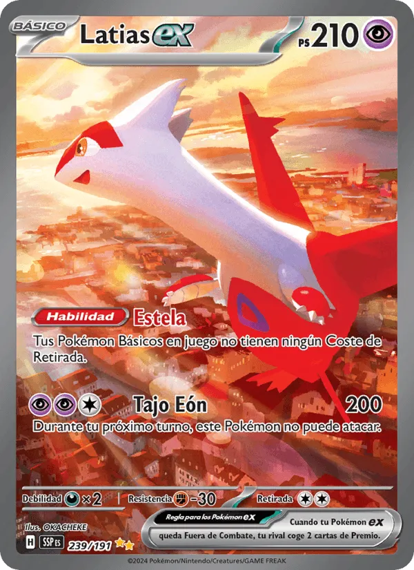 Latias ex · Chispas Fulgurantes 239/191