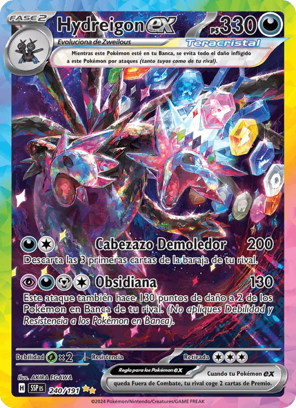 Hydreigon ex · Chispas Fulgurantes 240/191