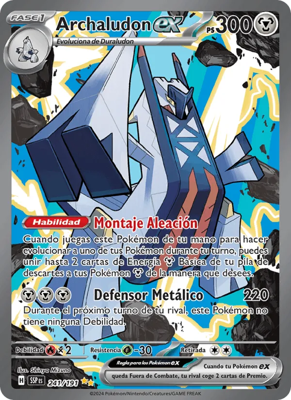 Archaludon ex · Chispas Fulgurantes 241/191