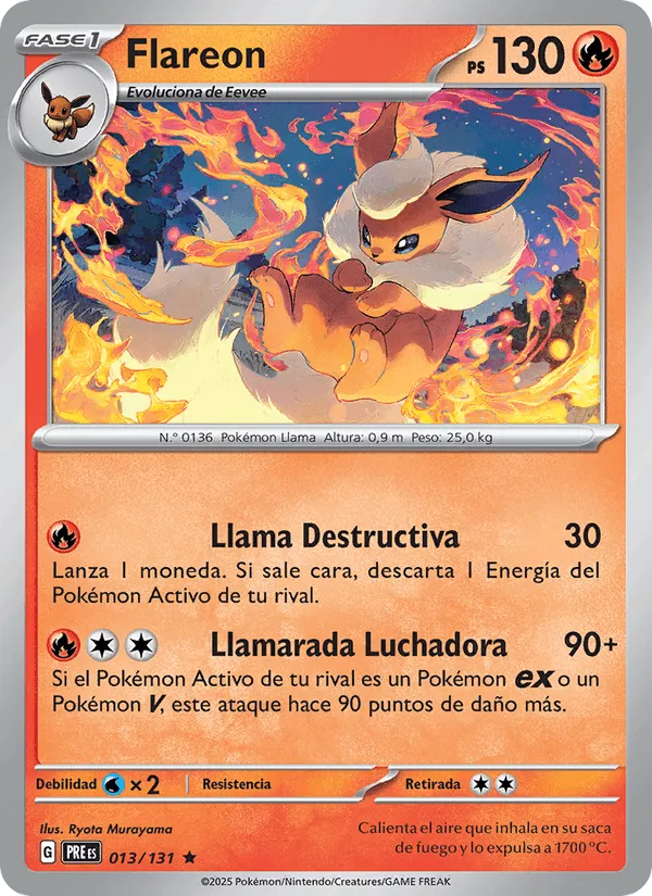 Flareon · Evoluciones Prismáticas 013/131
