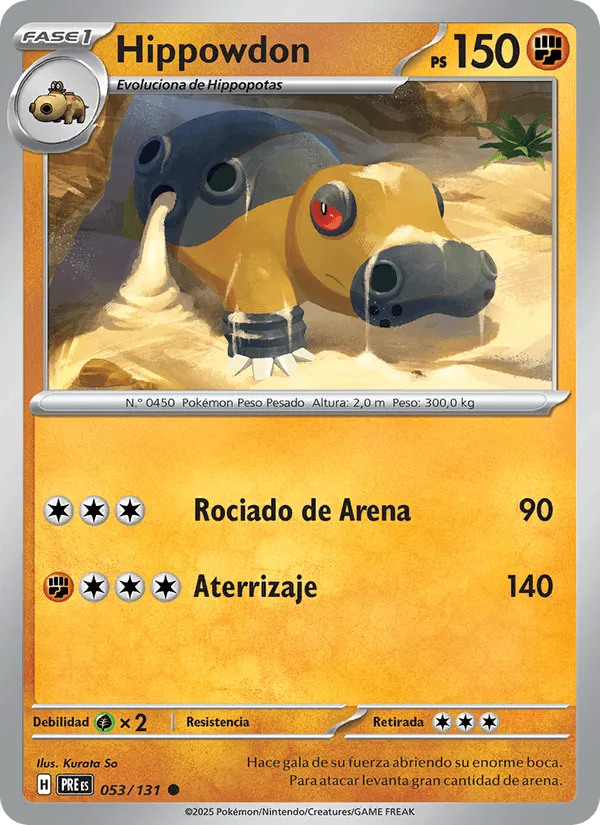 Hippowdon · Evoluciones Prismáticas 053/131
