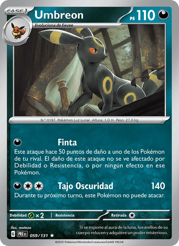 Umbreon · Evoluciones Prismáticas 059/131