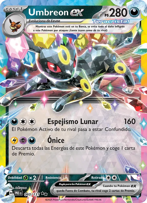 Umbreon ex · Evoluciones Prismáticas 060/131