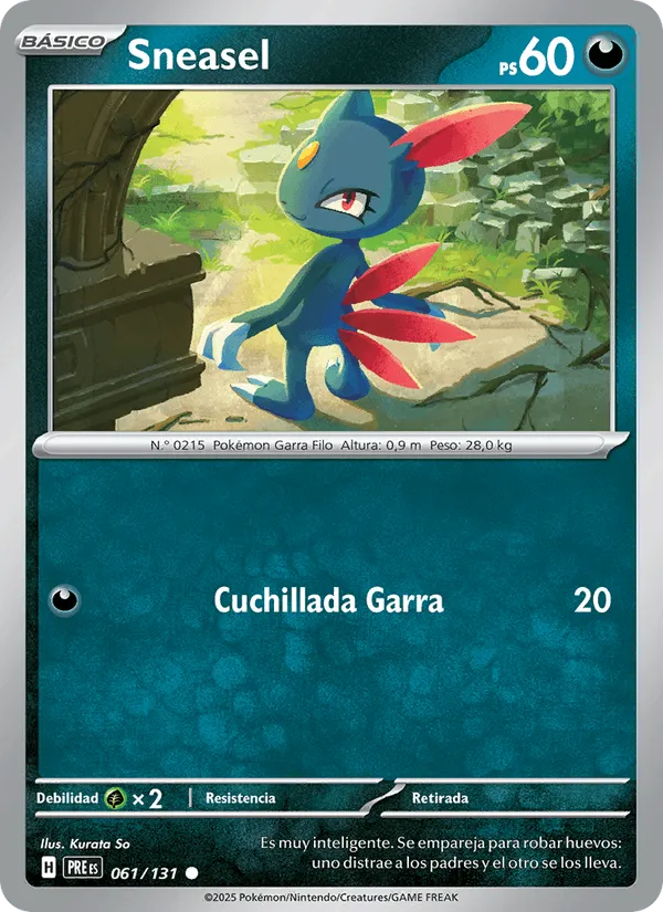 Sneasel · Evoluciones Prismáticas 061/131