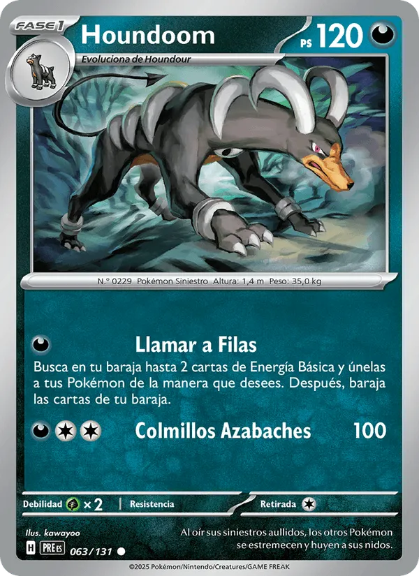 Houndoom · Evoluciones Prismáticas 063/131