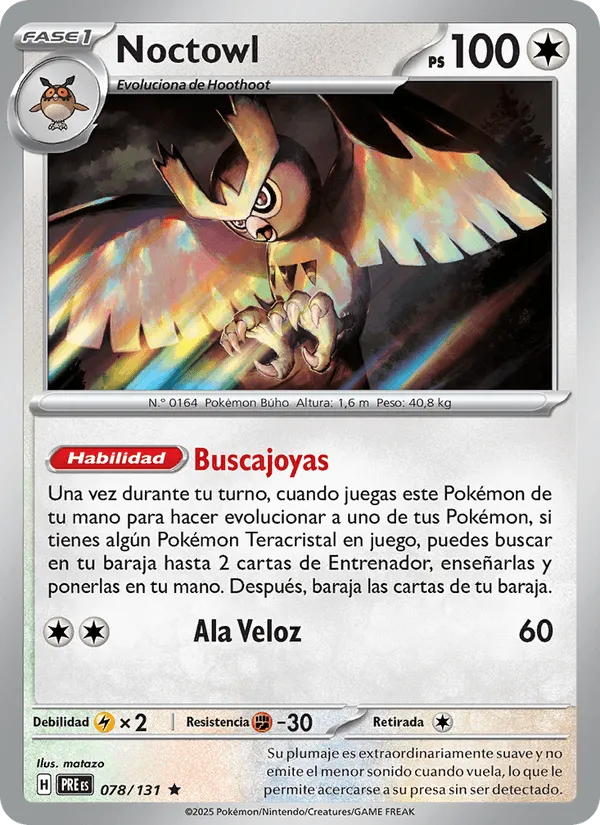 Noctowl · Evoluciones Prismáticas 078/131