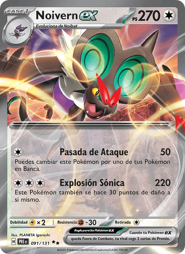 Noivern ex · Evoluciones Prismáticas 091/131