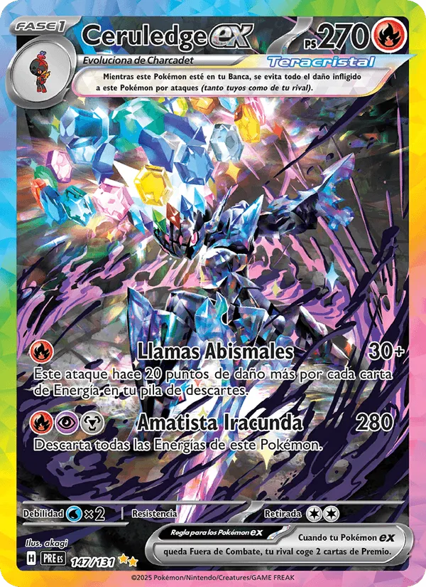 Ceruledge ex · Evoluciones Prismáticas 147/131