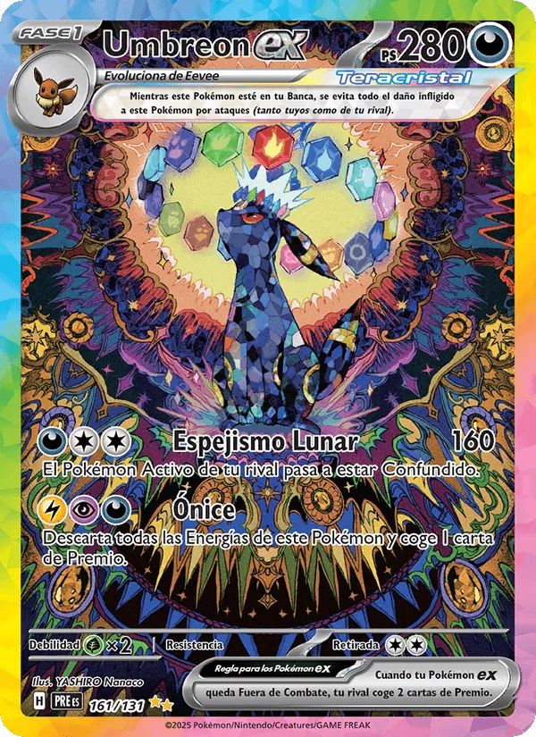 Umbreon ex · Evoluciones Prismáticas 161/131