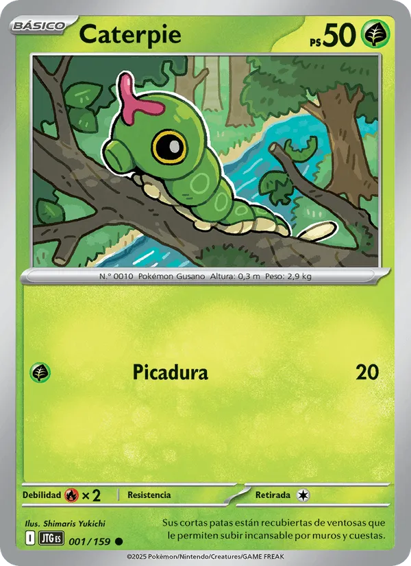 Caterpie · Juntos de Aventuras 001/159