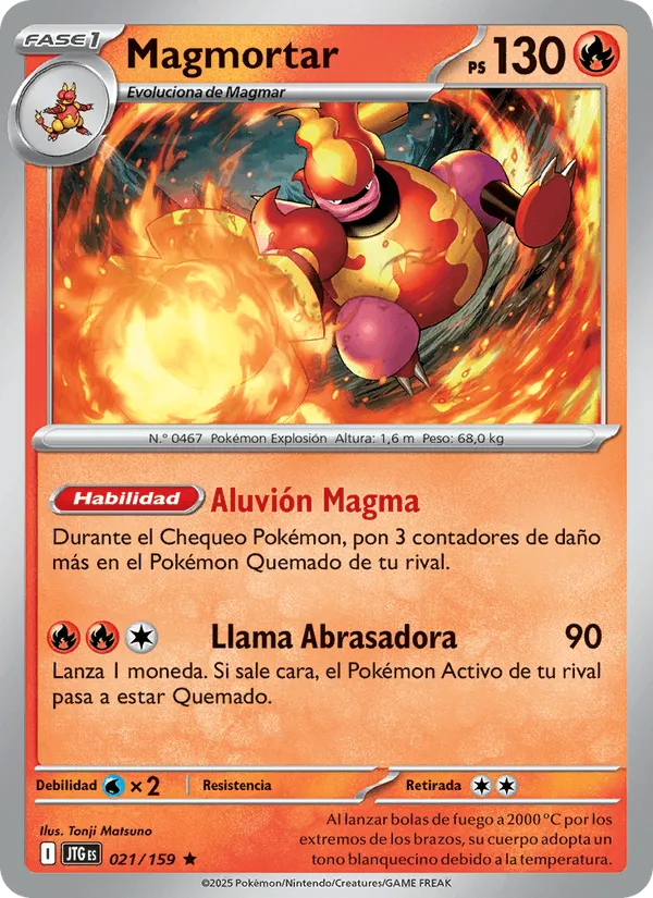 Magmortar · Juntos de Aventuras 021/159