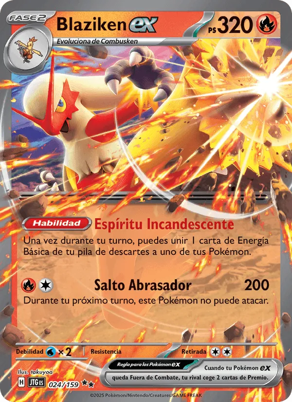 Blaziken ex · Juntos de Aventuras 024/159